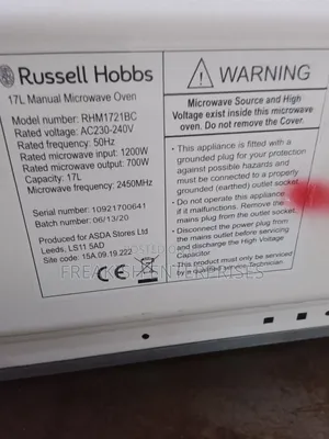 Microwave Russell Hobbs