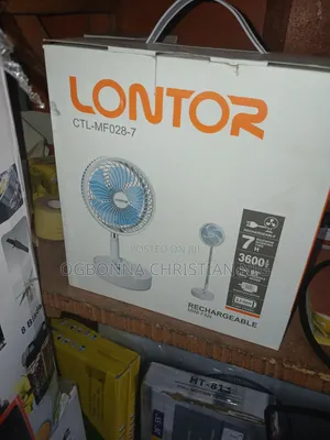 Lontor 7inch Rechargeable Fan