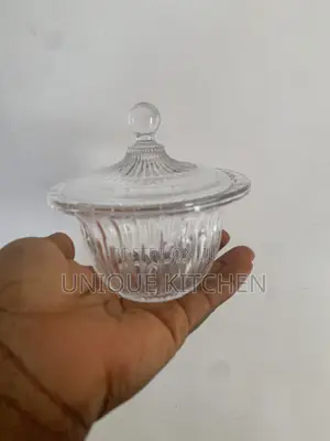Pasabahce Glass Candy Dish With Lid