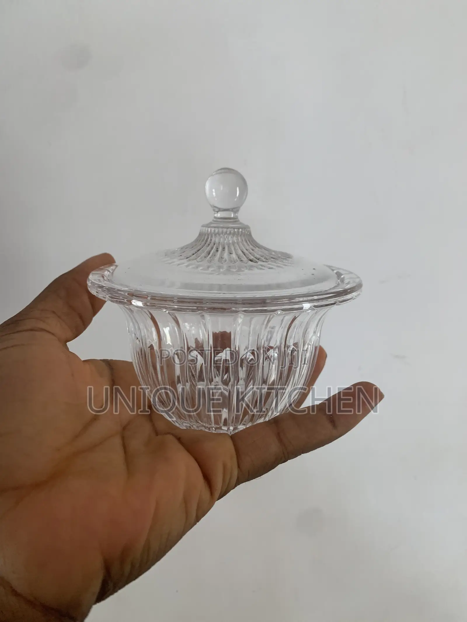 Pasabahce Glass Candy Dish With Lid