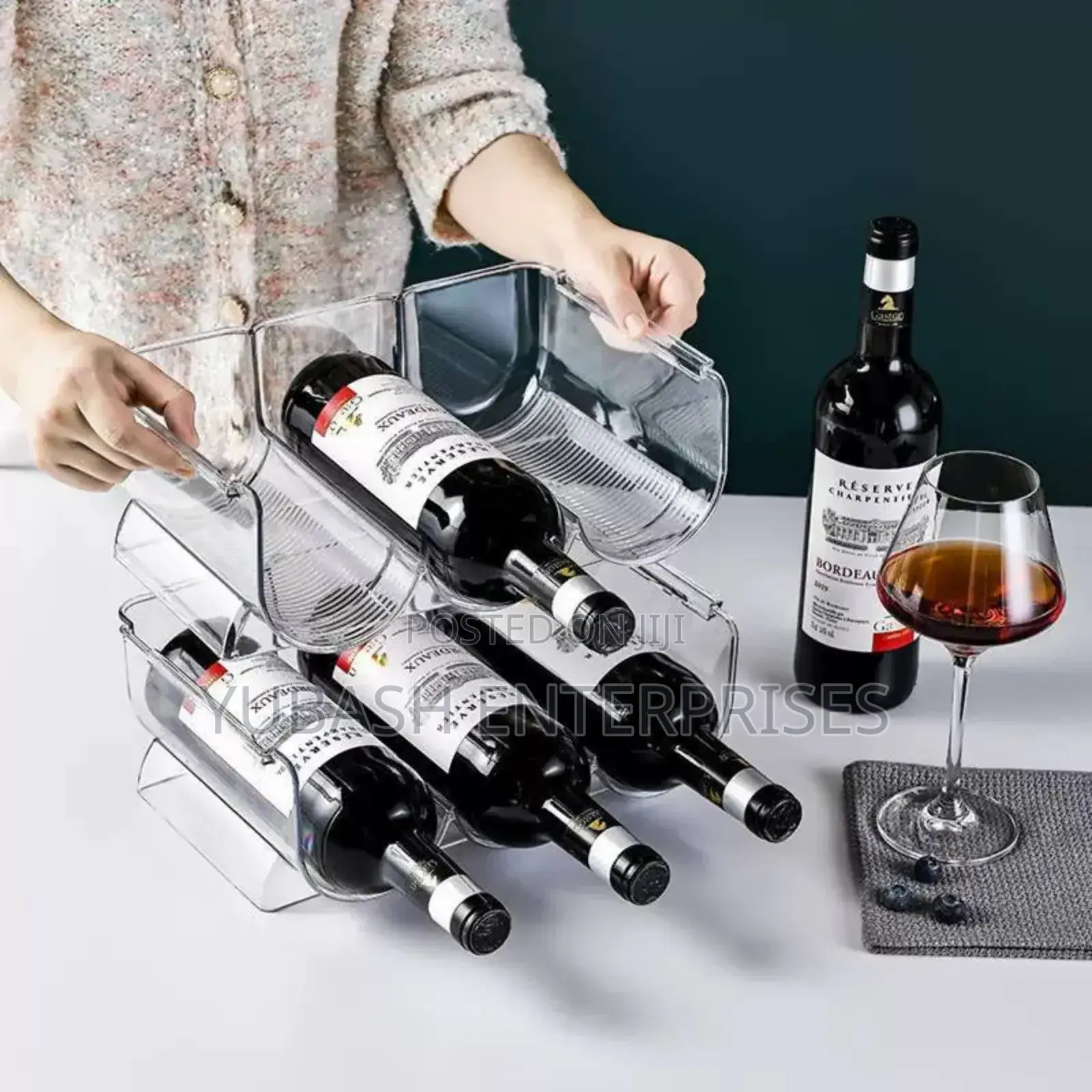 Stackable Wine Storage Display Rack.