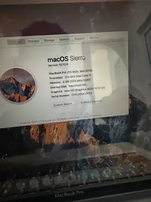 Laptop Apple MacBook Pro 2012 4GB Intel Core i5 HDD 500GB