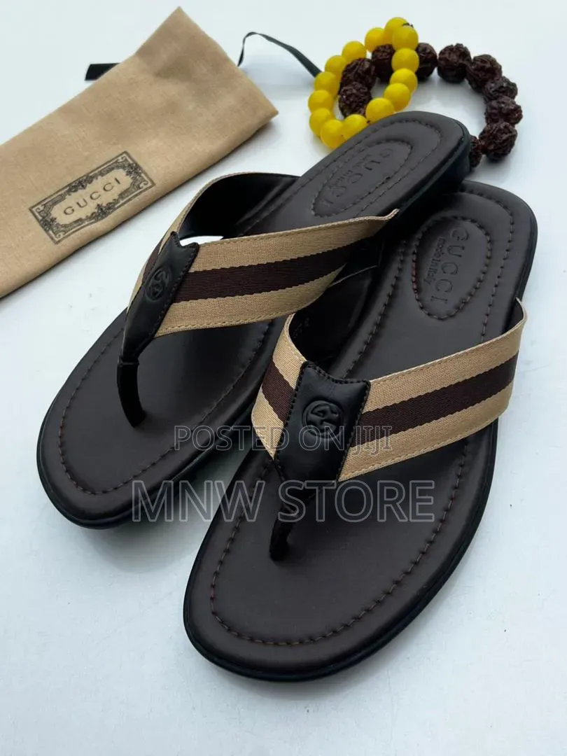 Original Gucci Leather Slips