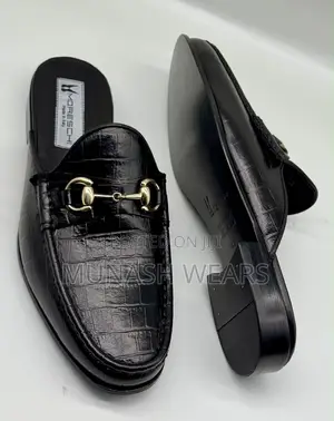 Italian Moreschi Skin Leather Half Shoe