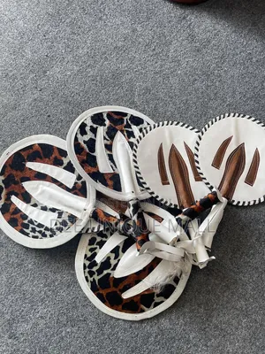 Traditional Igbo Small Size African Handfan for Kids Picture Shoot