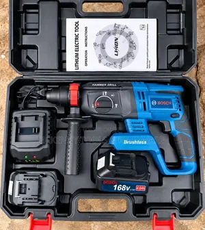 168V Brushless Hammer Drill | Cordless Rotary Hammer Drill + Battery