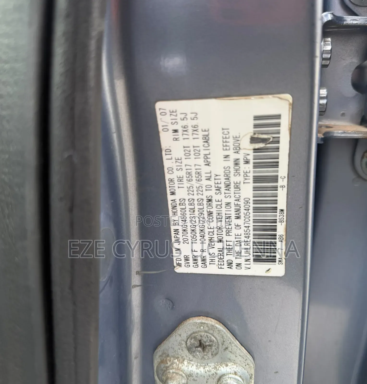 Honda CR-V 2008 Silver