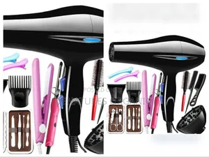 12 All-in-One Professional Soner Hair Dryer With Hair Straightener