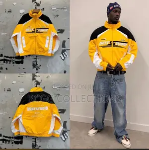 Designer BESTSTUDIO Motorsport Color-Block Windbreaker Jacket