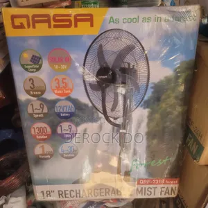 Rechargeable Mist Standing Fan