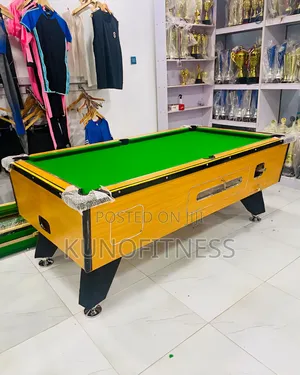 7ft HDF Nigerian-Made Coin Pool Table + Full Accessories