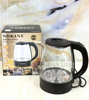 Sokany 2.0L Borosilicate Glass Electric Kettle
