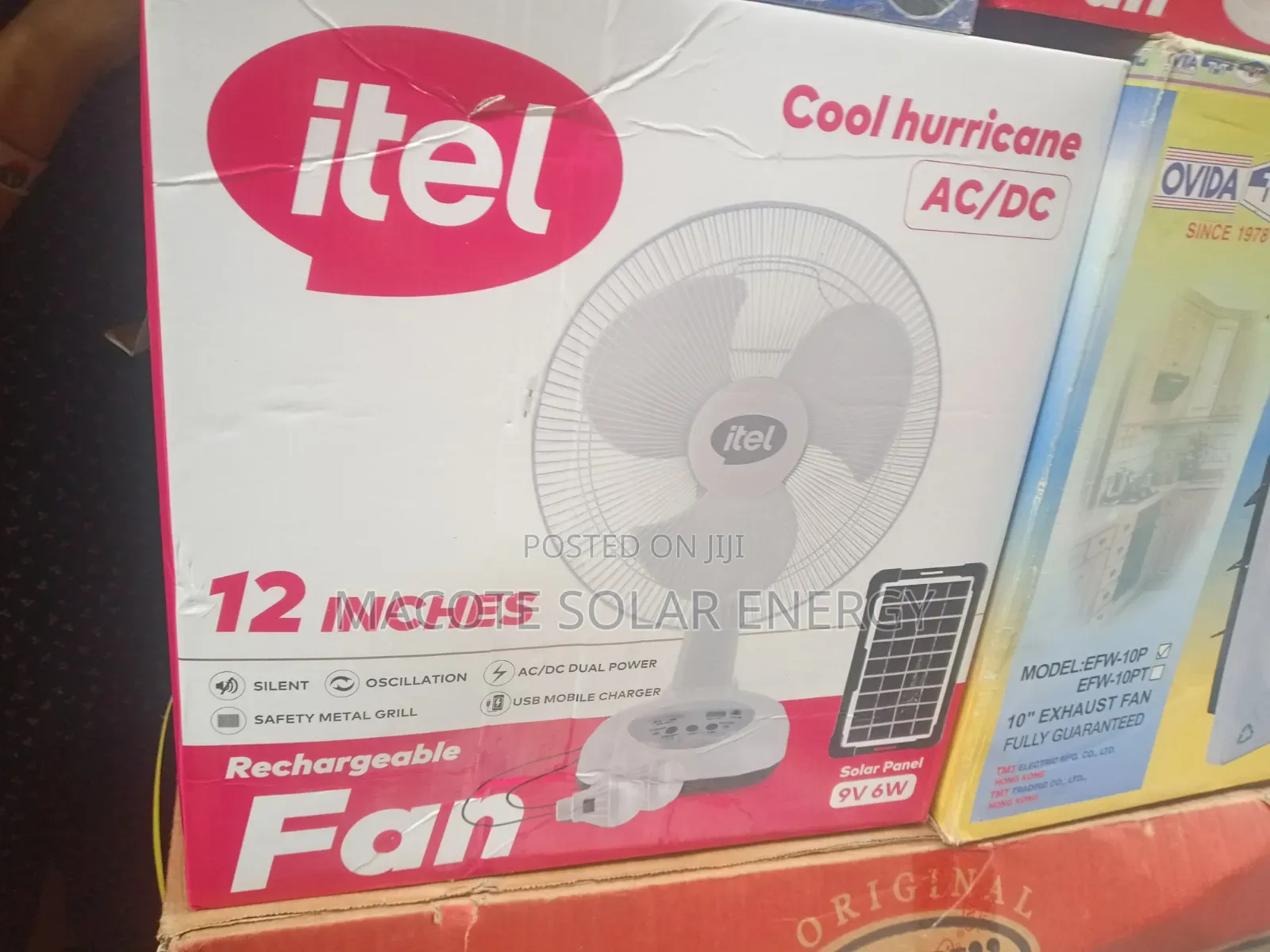Itel Solar Table Fan Super Strong and Reliable