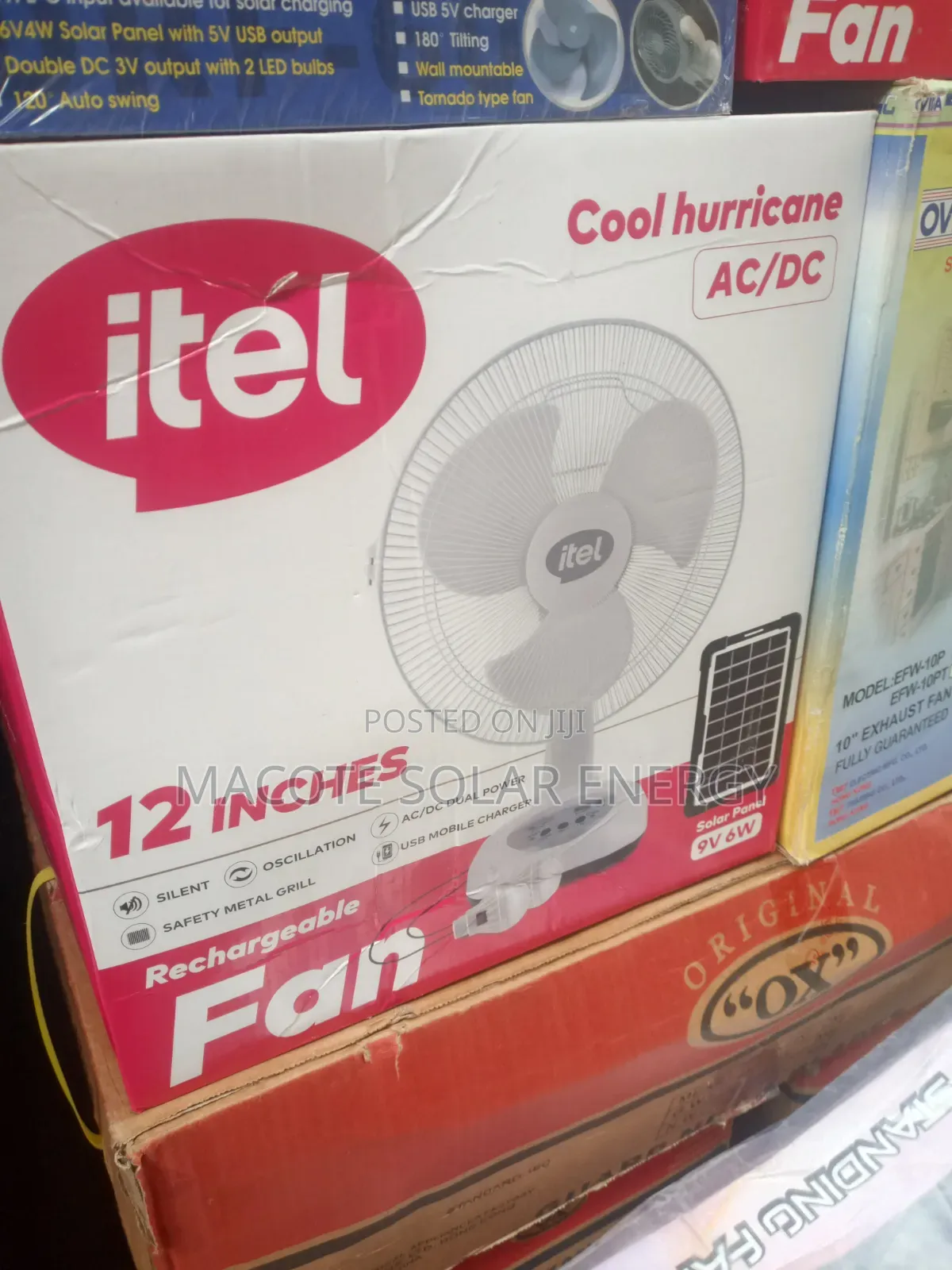 Itel Solar Table Fan Super Strong and Reliable