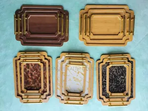 Wooden Tray Set