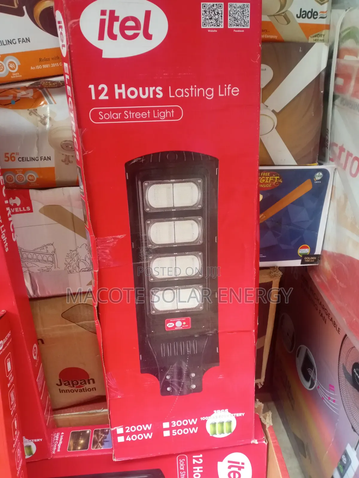 200w Itel Litthium Battery Solar Street Light