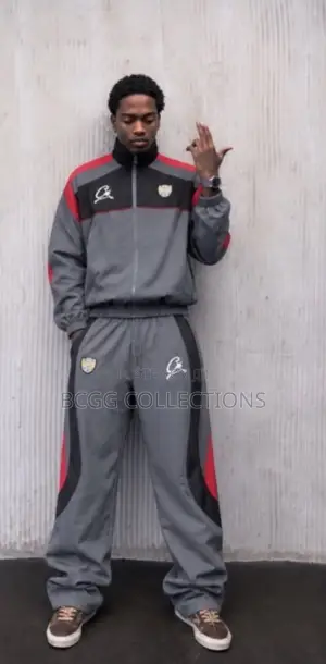 Designer Corteiz Color-Block Technical Tracksuit 2-Piece Set