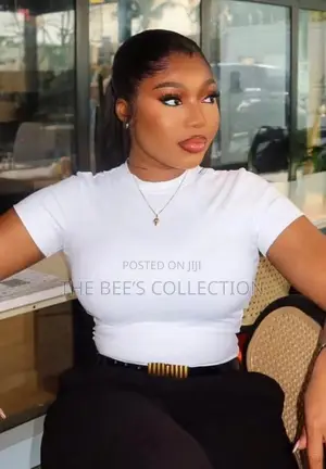 Ladies Basic Fitted Crop Top - 5 Colors Available - S/M/L