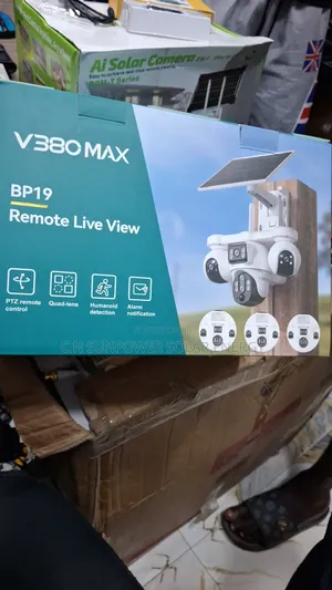 V380MAX 4 Eyes Solar Camera