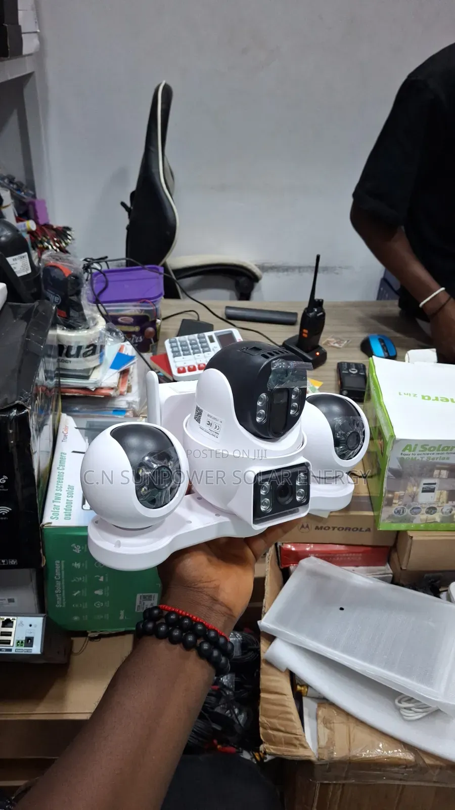 V380MAX 4 Eyes Solar Camera