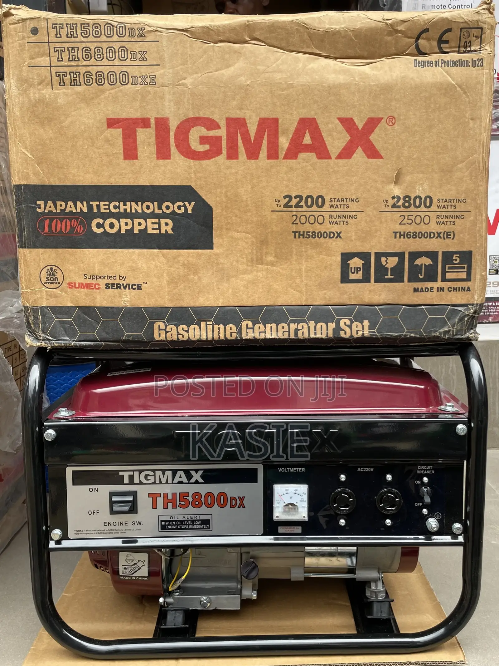 Th5800dx 2.8kva Original Tigmax Petrol Generator