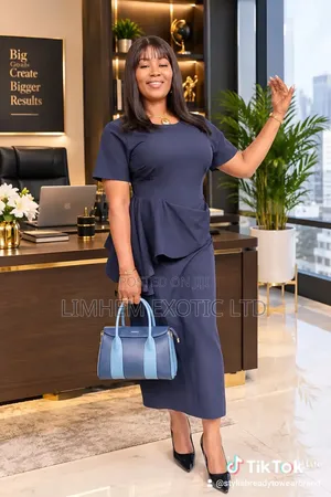 Blue Cooprate Dress