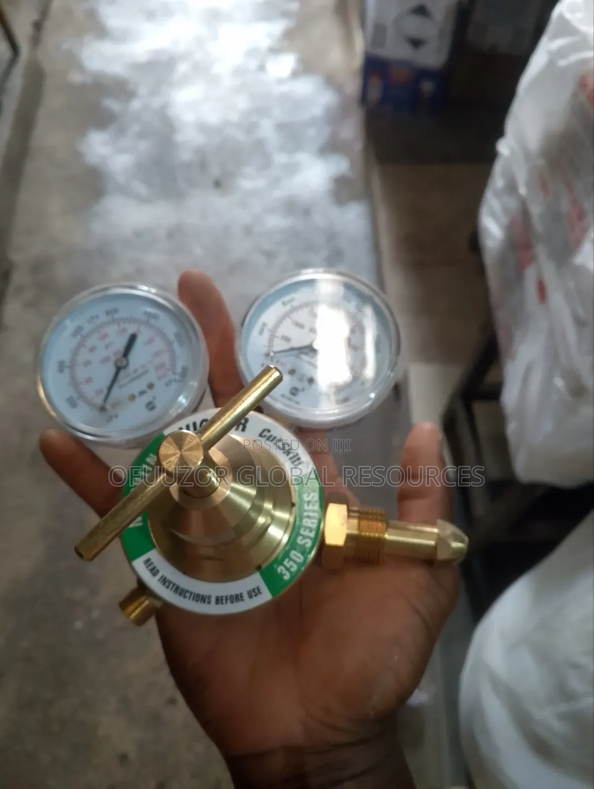 Victor Nitrogen Oxygen Regulator Gauge