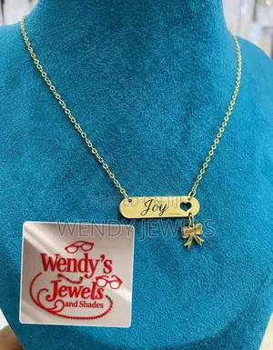 Beautiful Engraved Necklace With Name of Choice