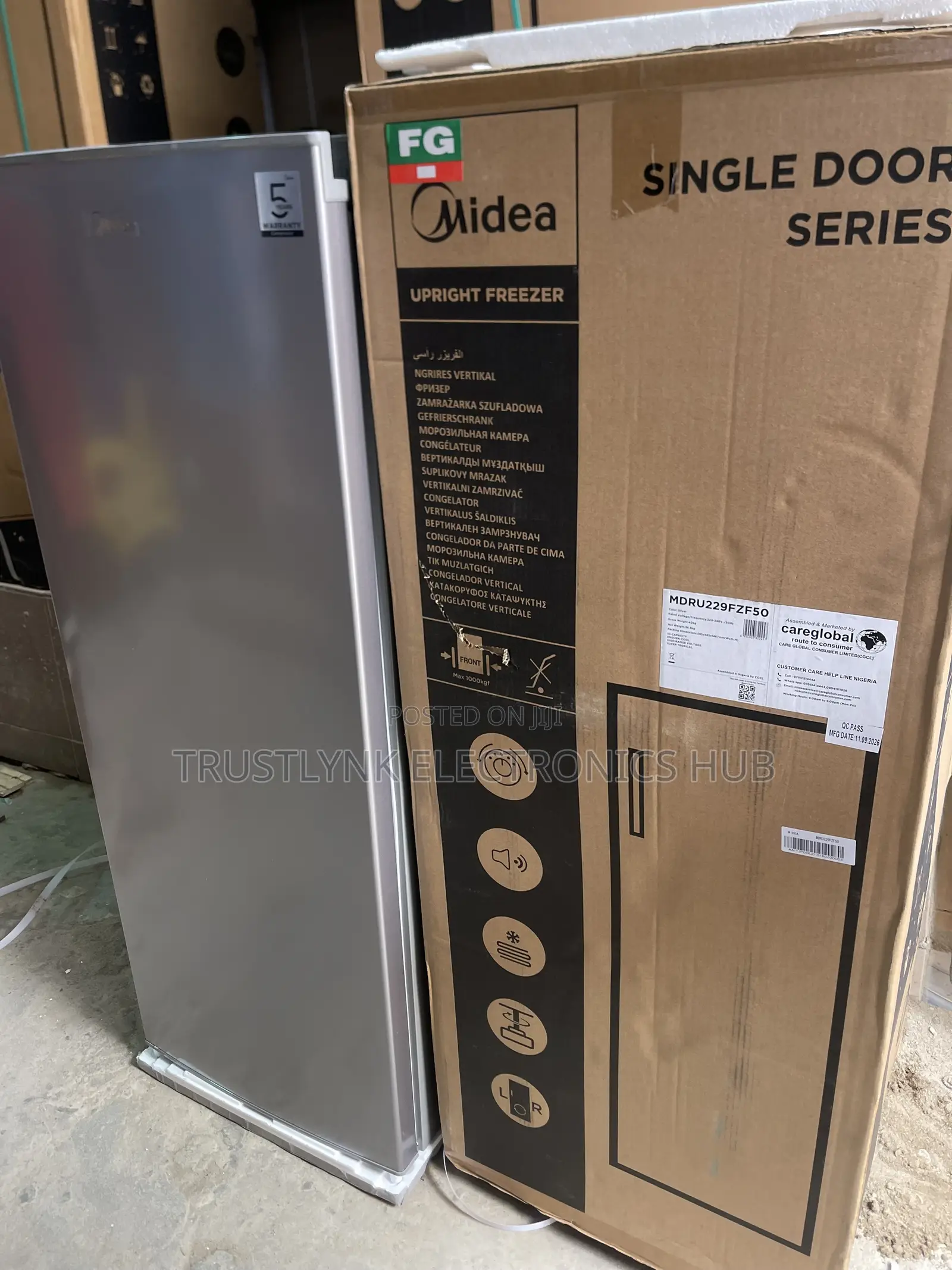 Midea Upright Freezer