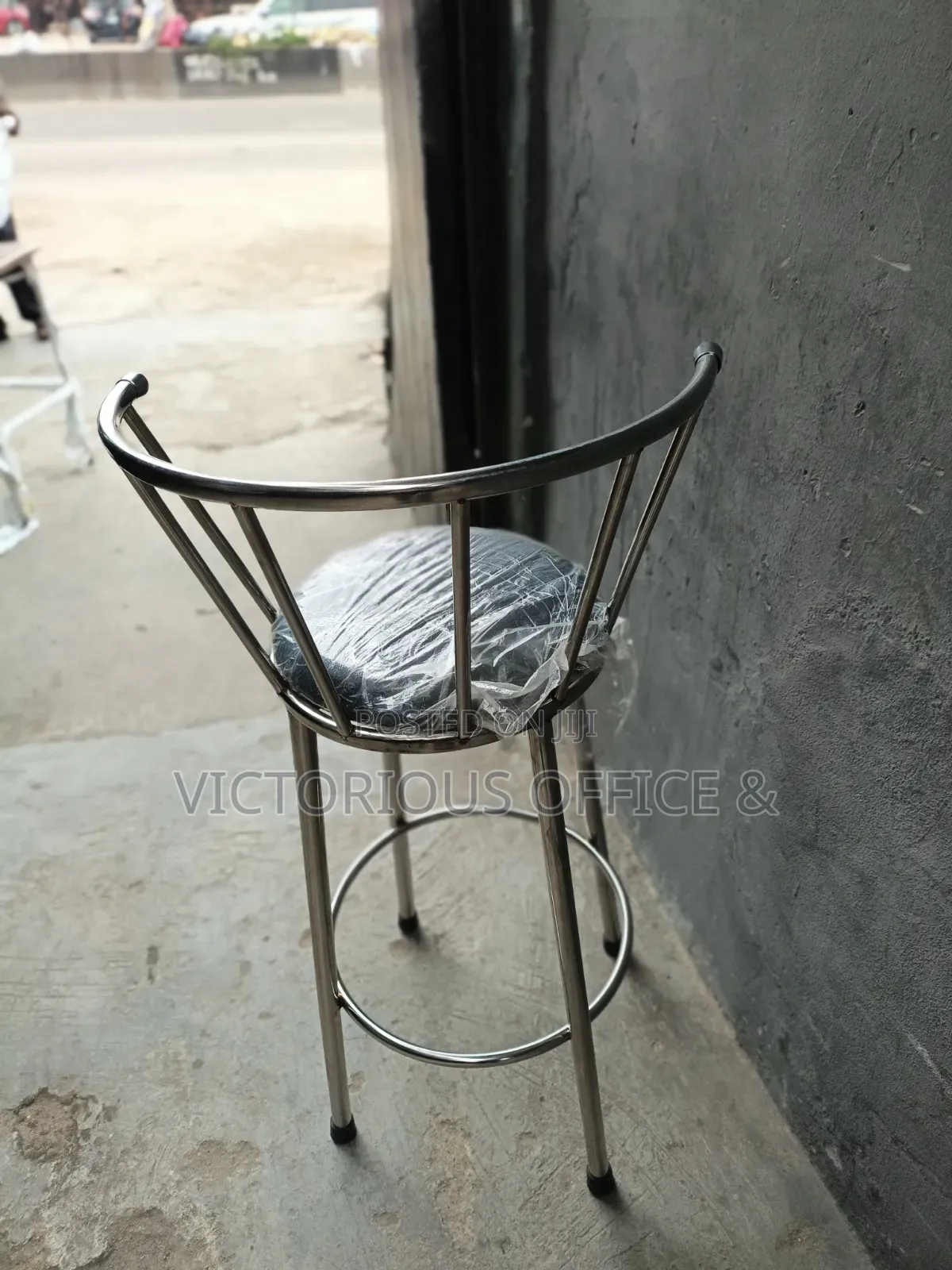 High Stainless Bar Stool