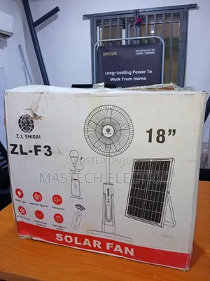 Solar Rechargeable Fan