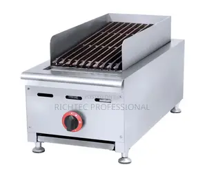 Commercial Gas LavaRock Chargrill-Stainless Steel Countertop BBQ Grill