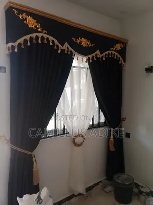 Material Board and Drape Curtains