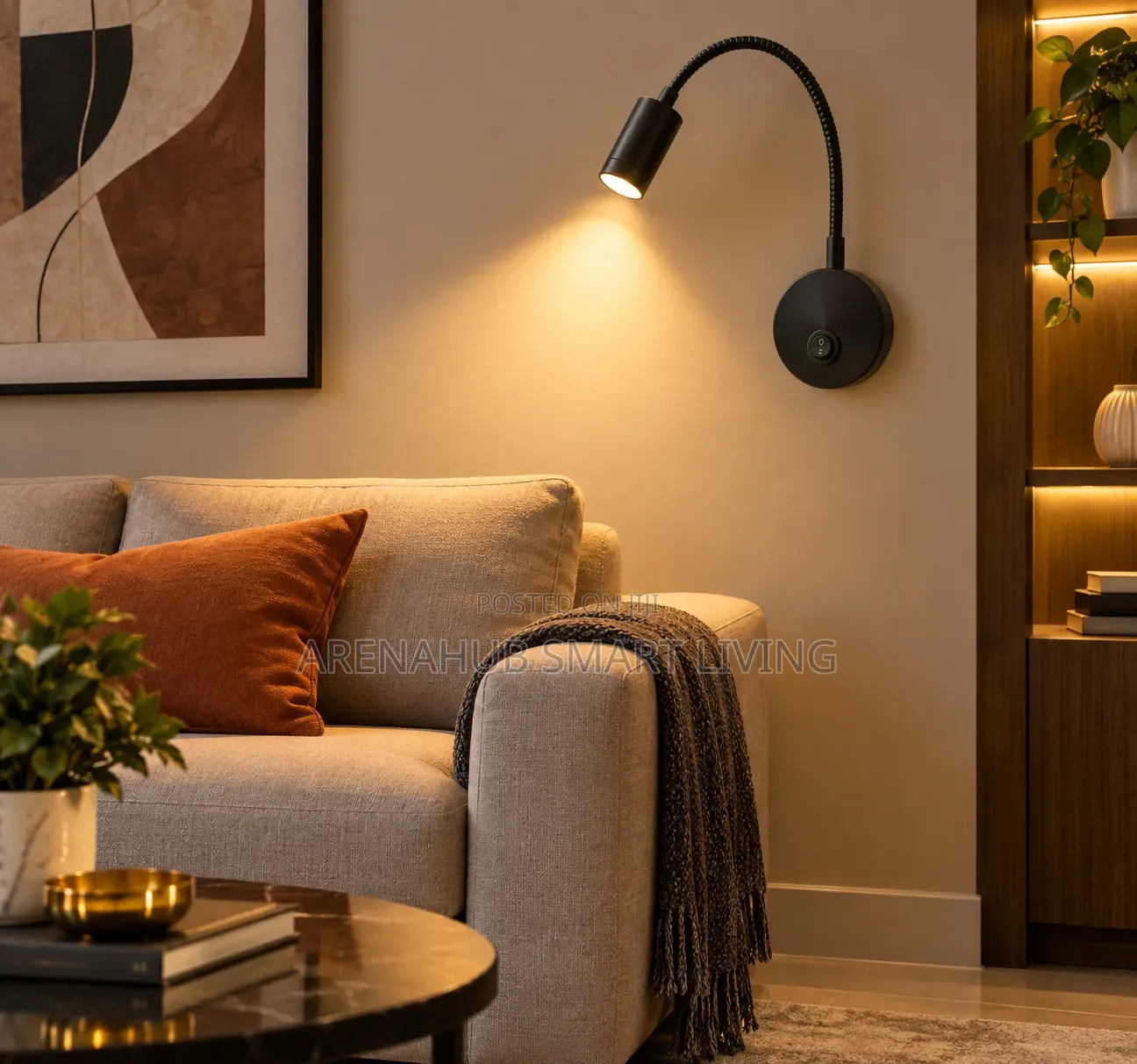 Led Bedside Wall Light Rotatable Flexible Spotlight Living Room Study