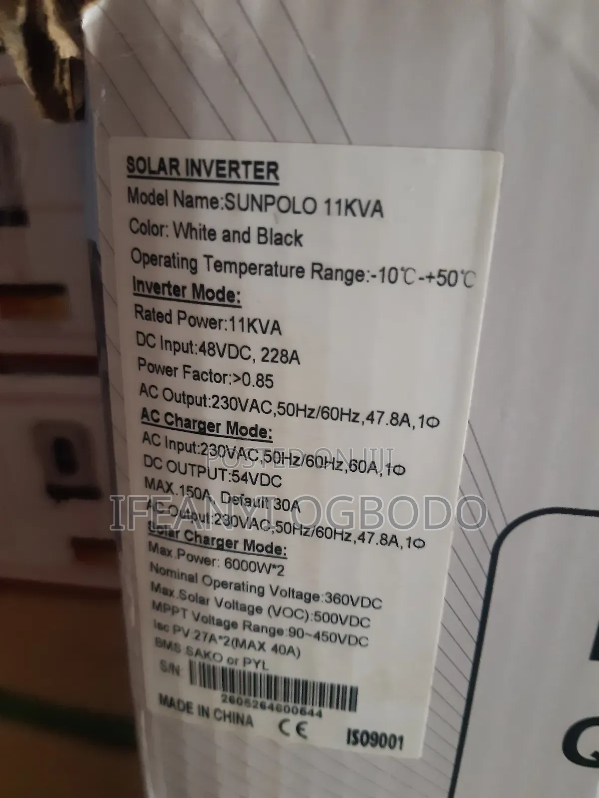 Sako Solar Inverter 11kva 48v Hybrid