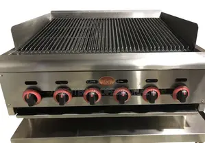 High Quality Stainless Steel Commercial Gas Lava Rock Chargrill