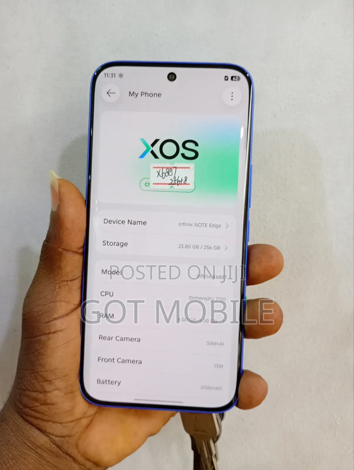 Infinix Note Edge 256 GB Blue