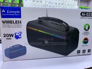 Loveyin Ai-02s 20W Portable Wireless Bluetooth Speaker With RGB Light
