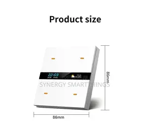 Tuya M8 Pro Zigbee Smart Switch 4Gang Control Panel Scene Switch White
