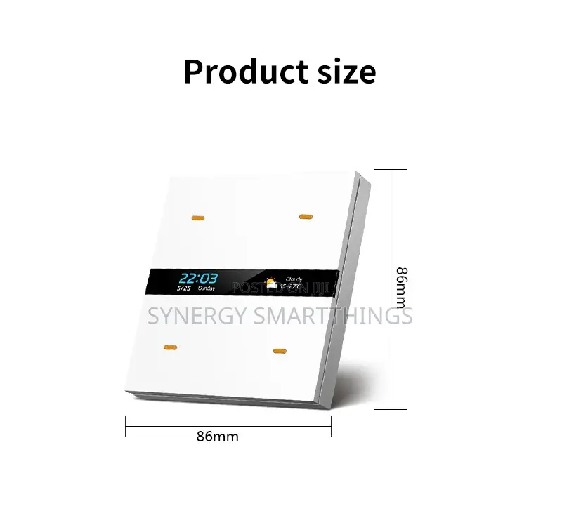 Tuya M8 Pro Zigbee Smart Switch 4Gang Control Panel Scene Switch White