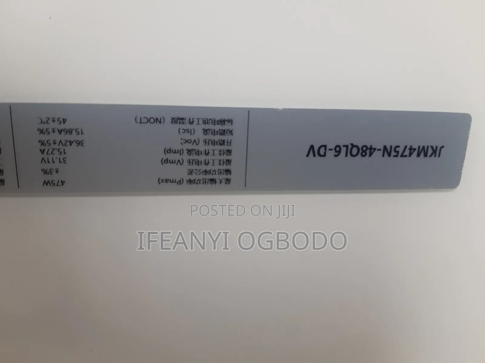 Jinko Solar Panel 475w 120cell