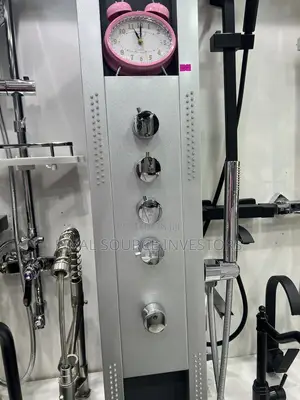 Silver LED Hydromassage Shower Panel