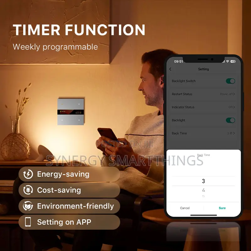 Tuya M8 Pro Zigbee Smart Switch 4 Gang Control Panel Scene Switch Grey