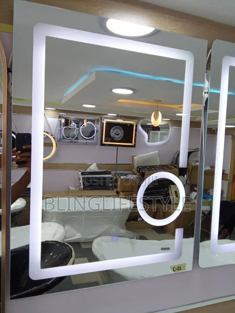 3 Led Light Mirror 80by60cm