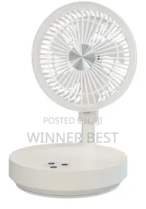 Rechargeable Foldable Rotating Table Fan