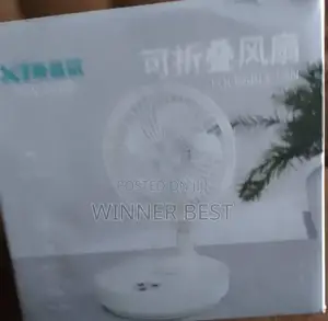 Rechargeable Foldable Rotating Table Fan
