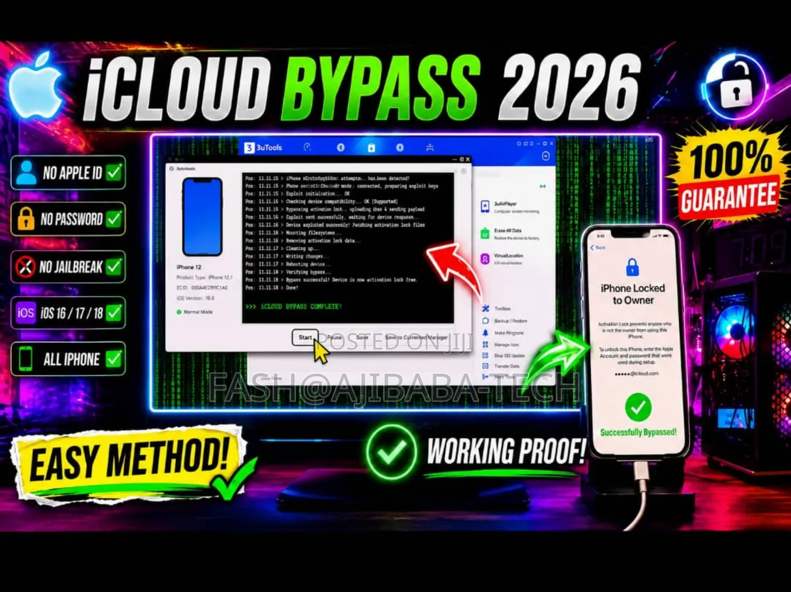 iCloud Removal (Lock to Owner)