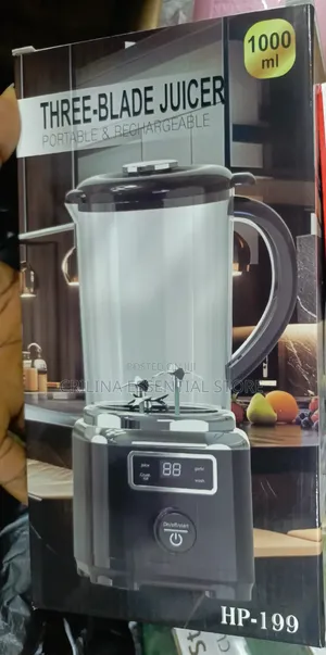 1000ml Three-Blade Portable Rechargeable Juicer (Model HP-199)