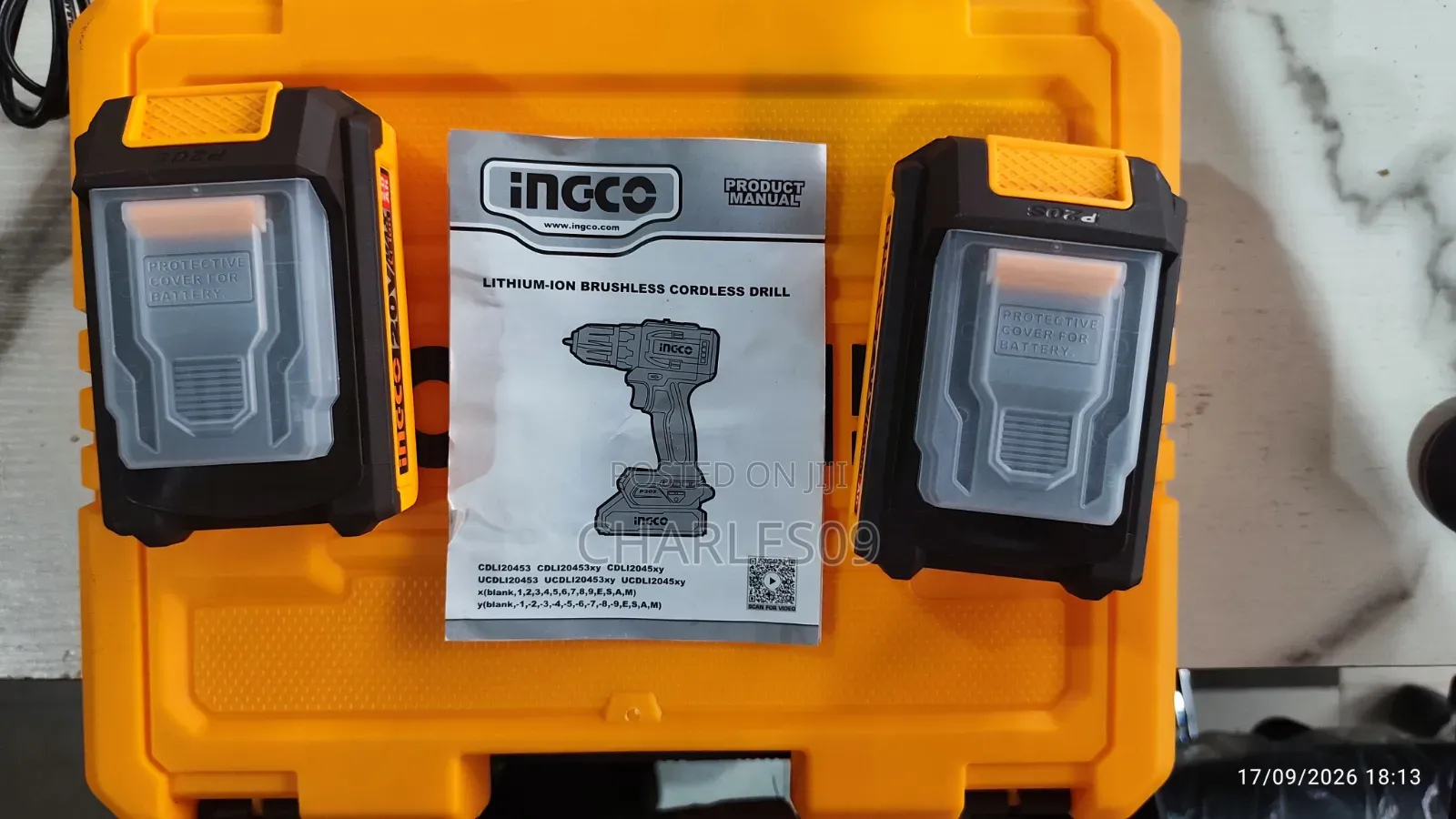 INGCO 20V Brushless Drill