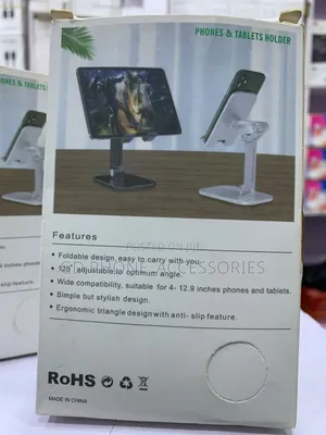 Universal Adjustable Desktop Phone Tablet Holder Stand - Foldable